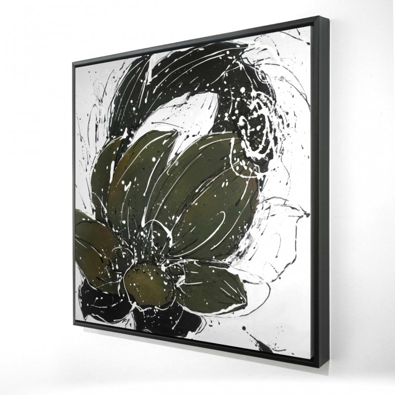 " Abstract Flower With Paint Splash "