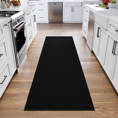Ottohome Black Runner Rug