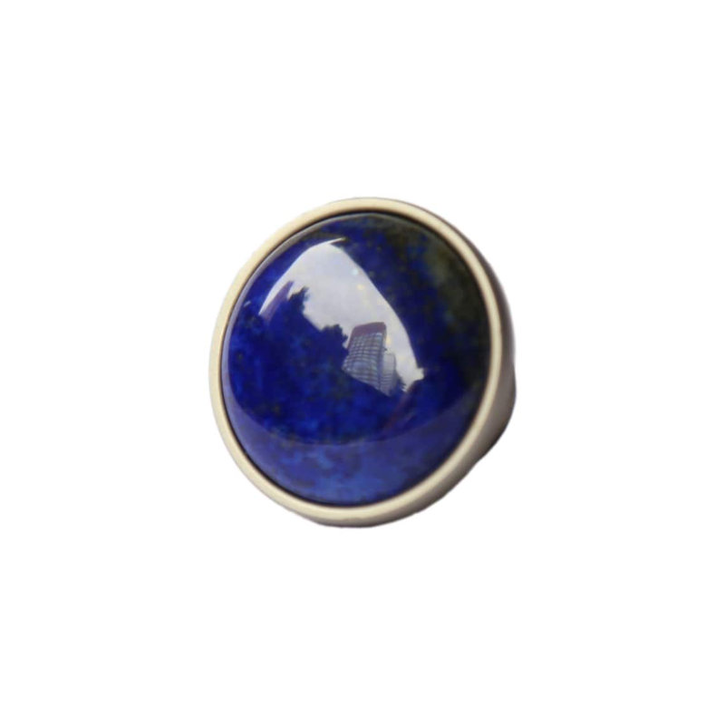 Poignée champignon diamètre 1,25 po Celestial Spirit, Nickel satiné / bleu