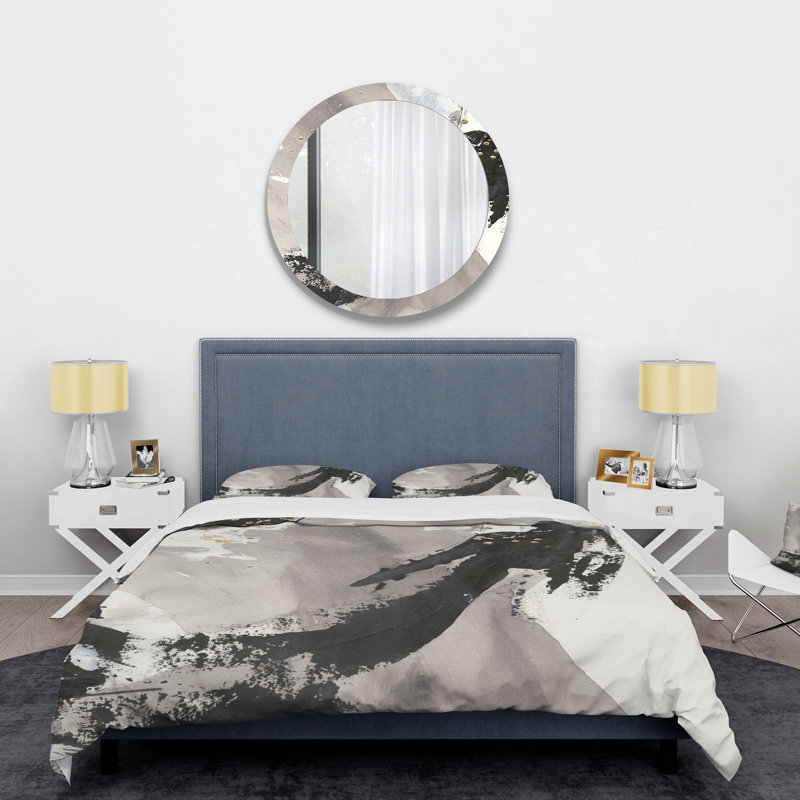 Ensemble de housse de couette transitionnel Glam Painted Arcs III - microfibre de polyester