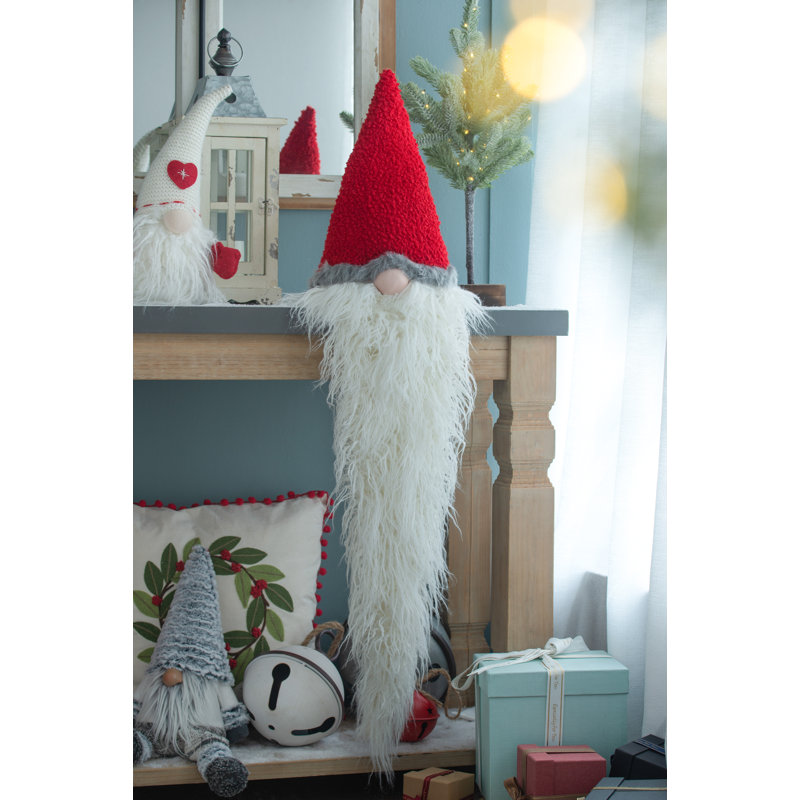 Tête de GNOME avec longue barbe, H 51,2 po x l 11 po x P 7,9 po