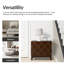 Whisnant Modern 66cm W 2-Drawer Bedside Table with Charging Station Set of 2-764600634