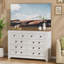 Commode 10 tiroirs blanche