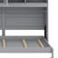 Lit escamotable avec armoire supérieure, tablettes-763922153