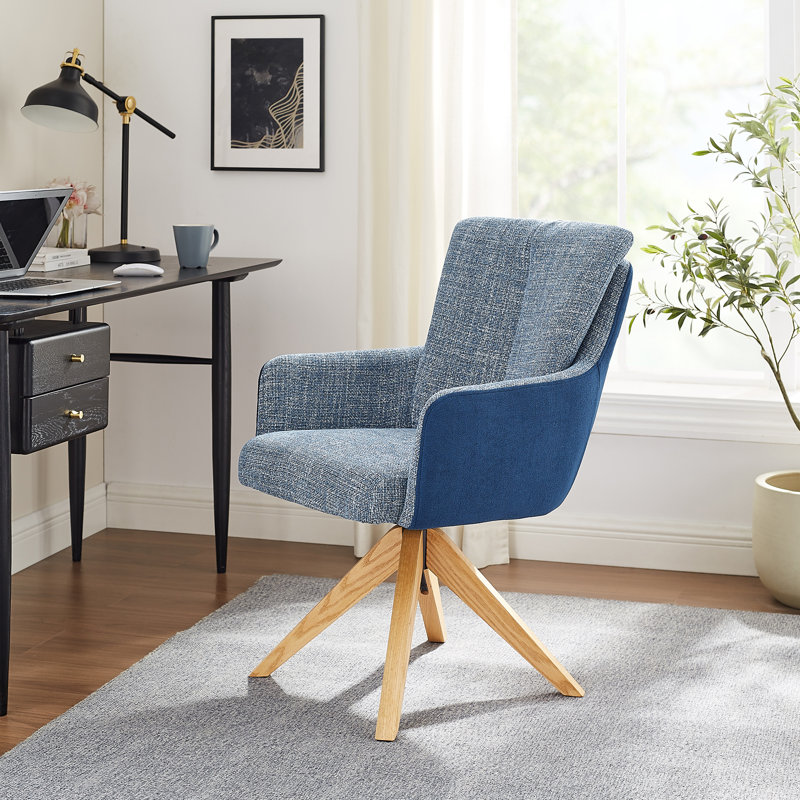 Chaise de bureau Bernab, Bleu