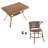 Rattan patio table and chair combination