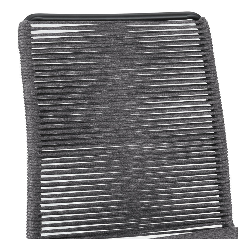 Ensemble de 2 tabourets Bayliff gris anthracite et gris anthracite, Tabouret de comptoir (siège d'une hauteur de 24,5