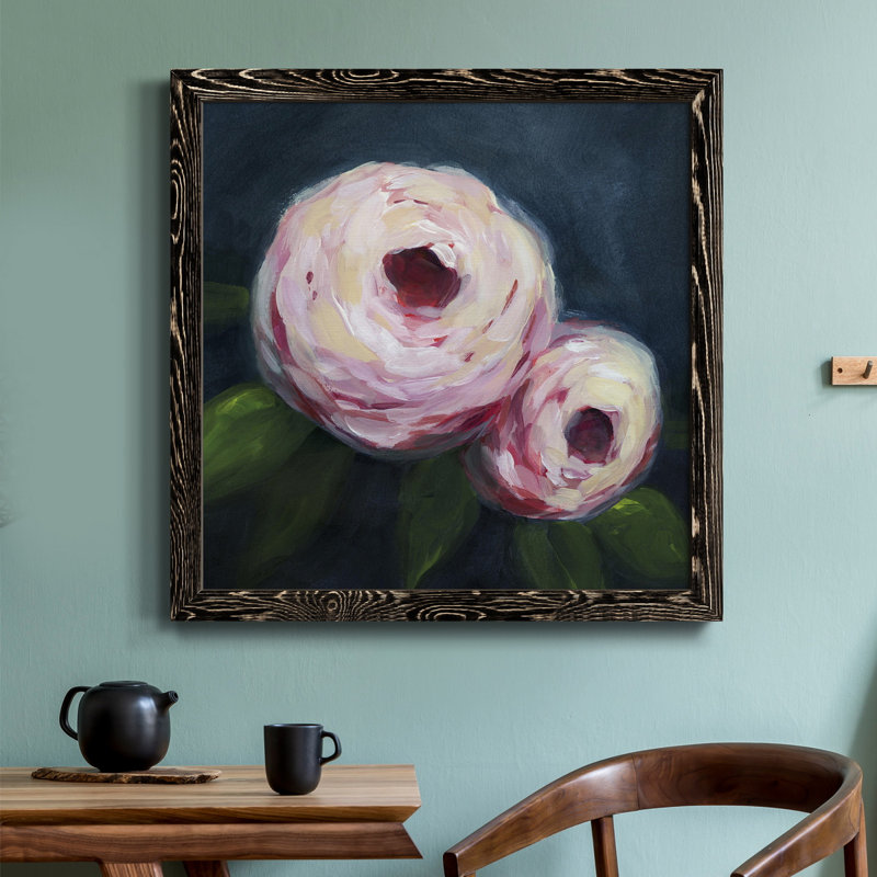 «Ethereal Blooms II», reproduction d'art sur toile, Noir, H 20 po x l 20 po x P 1,5 po