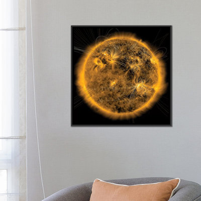 " Magnetic Field Lines On The Sun I " by Stocktrek Images