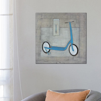 Scoot 1 Piece Wrapped Canvas Painting