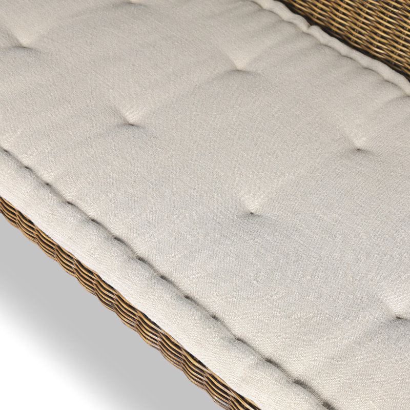 Senna Woven Dining Bench, 33" H x 72" W x 26.25" D