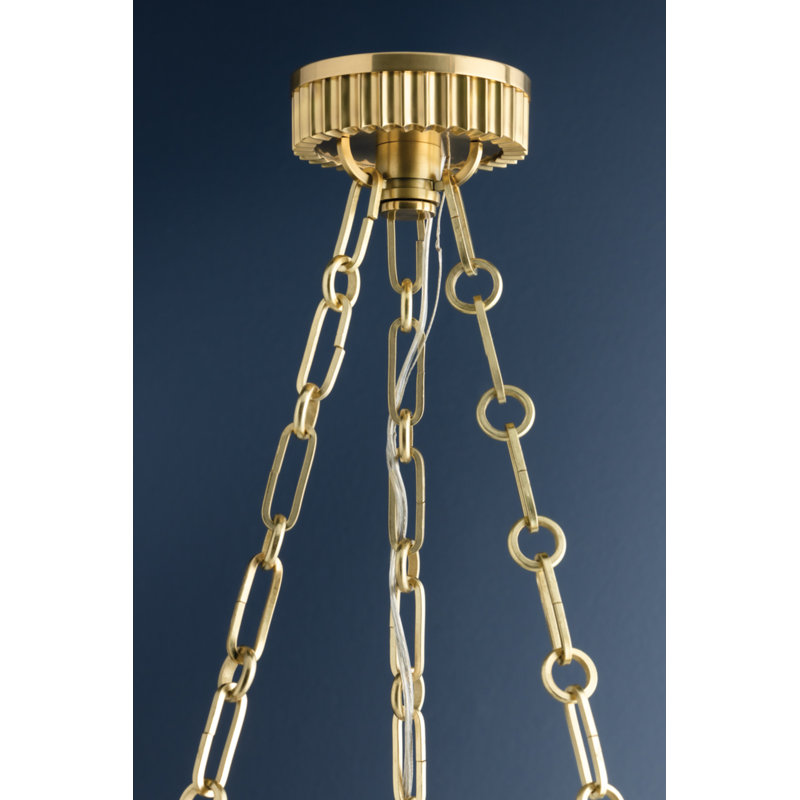 Lynden Pendant, 22" / Aged Brass