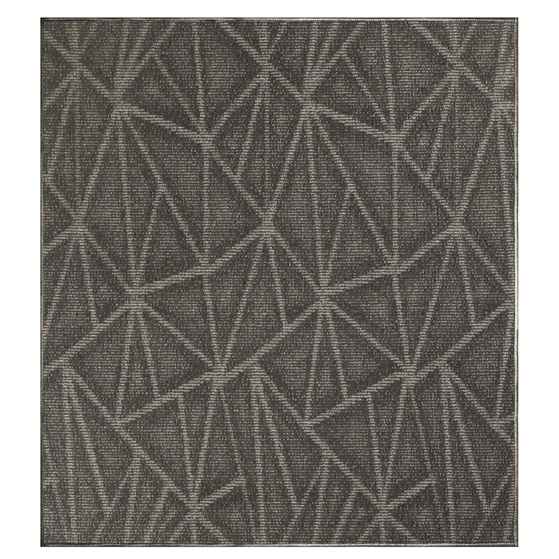 Tapis gris foncé Dibble, Carré 5 pi