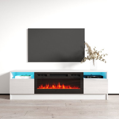 Meuble télé blanc Duke