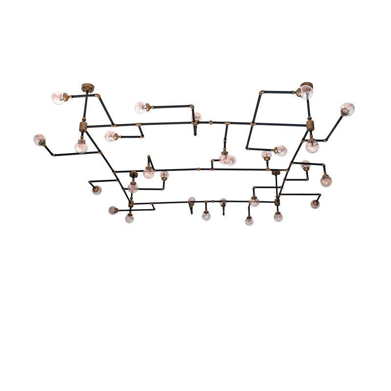 PipeDream 28 - Light LED Chandelier