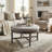 Olympia Round Wooden Ottoman 33.5"
