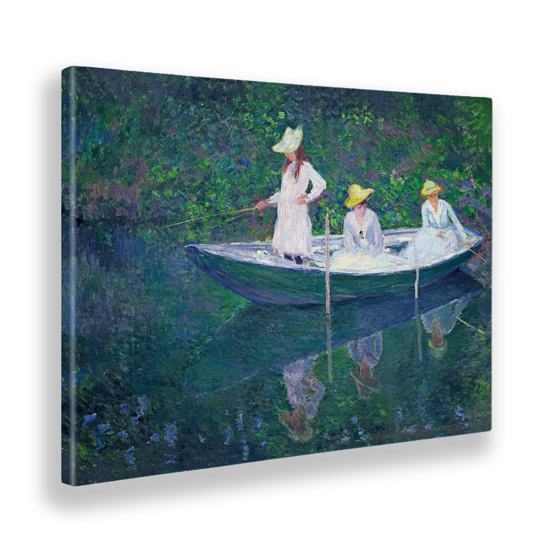 Wandbild Boat Fishing von Claude Monet