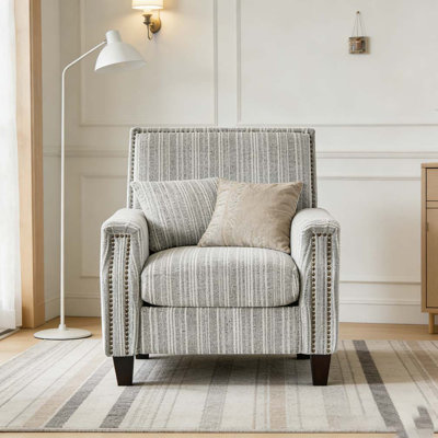 Modern Accent Chair with ArmsComfy Upholstered Armchair