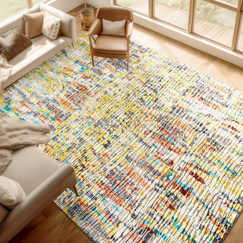 Abstract Area Rug, Rectangle 8' x 10'