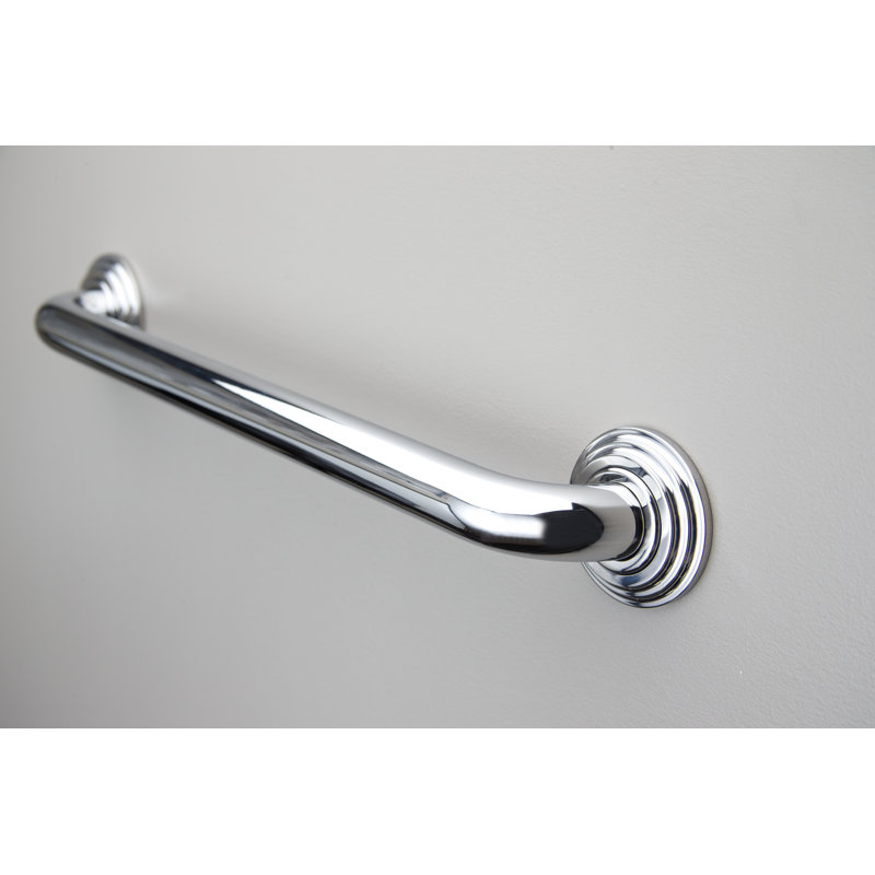 Columnar Grab Bar, Polished Chrome, 36" W 