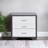 Nehemiah Rectangular Wooden Nightstand with 3 Drawers