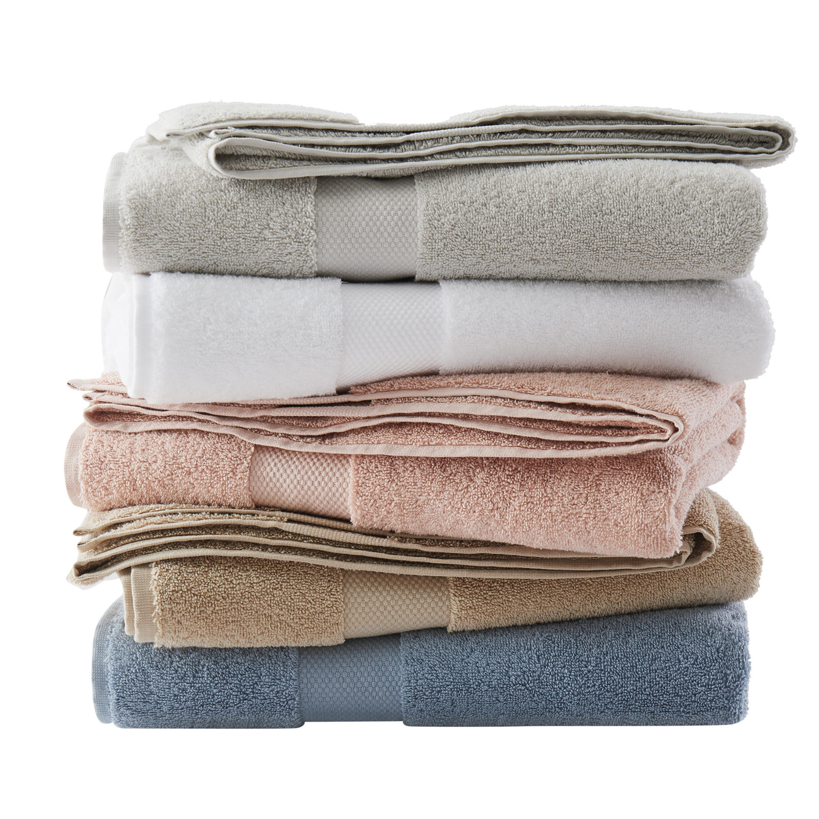 2-Piece Turkish Cotton Bath Sheet Set, Blush