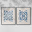 Carreaux monochromes Terra Mesa I - impression encadrée de qualité supérieure - prêt à être accroché - aucun clou requis - aucun clou requis-1499129708-1499129687