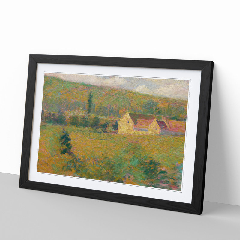 La Ferme De La Dime by Theodore Earl Butler - Picture Frame Painting, Black Framed, 27cm H x 36cm W x 2cm D