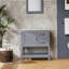 Meuble-lavabo gris 30 po avec miroir et plateau seulement