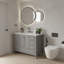 Ensemble de meuble-lavabo simple 48 po avec comptoir, structure en bois massif et 7 tiroirs à fermeture en douceur 48 po-80420240