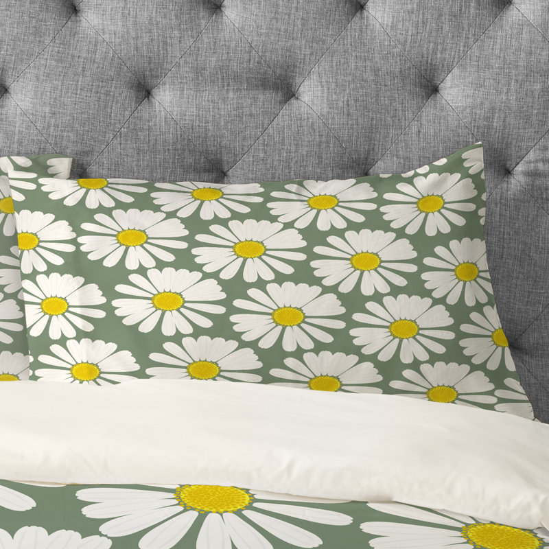 Taie d’oreiller motif camomille, Très grand