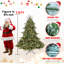Arbre de Noël 5 pieds avec 350 lumières UL - branches mixtes PE / PVC, 1129 pointes, base large-206164832