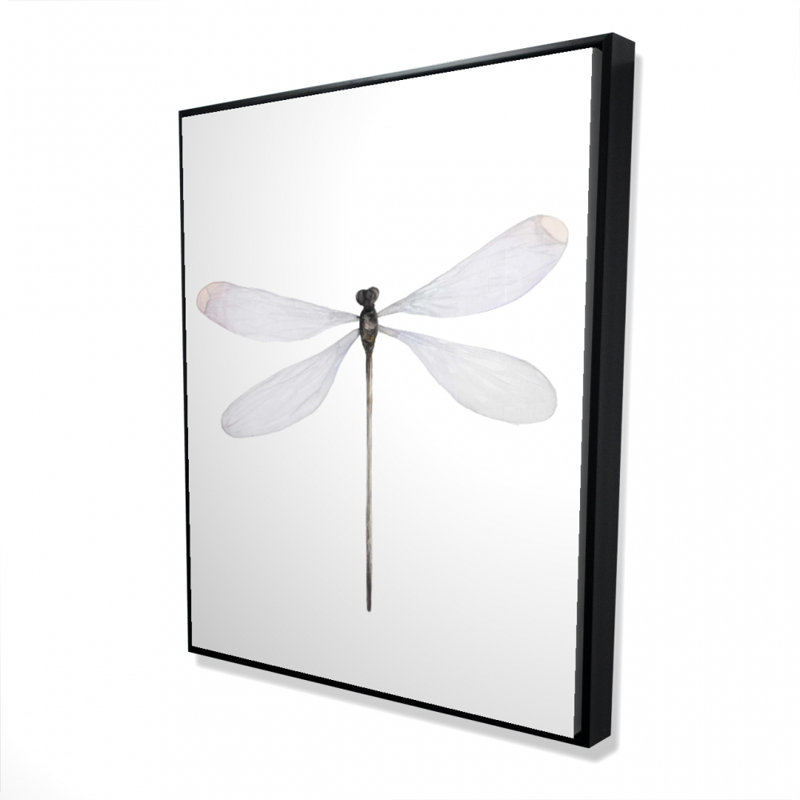 Impression de libellule minimaliste sur toile