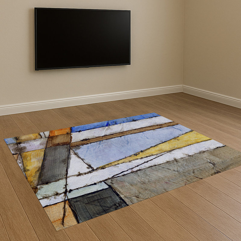 Geometric Area Rug, Rectangle 140 x 200 cm