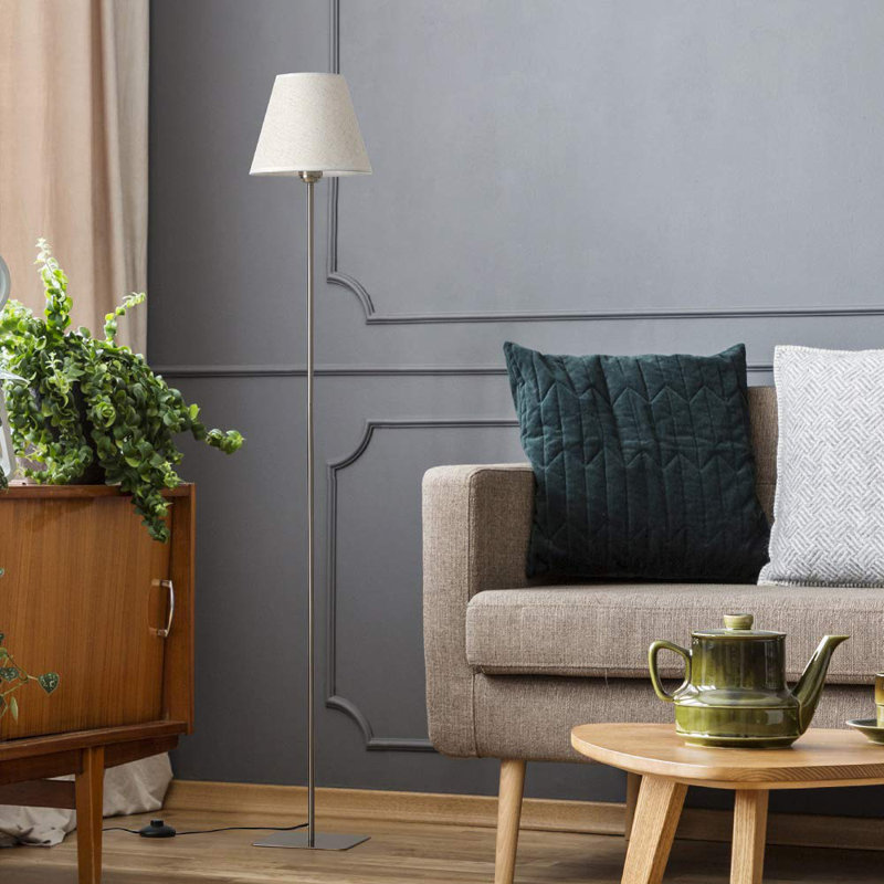 Ensemble de lampes sur pied 55 ", Argent