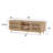 Solid wood Mid Century Modern TV Stand, 2 Door w/ Middle Shelf  (1495 x 406 x 482mm / 59 x 16 x 19in)-580556947