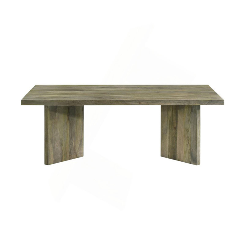 Rectangular Solid Wood Coffee Table, Mango Brown