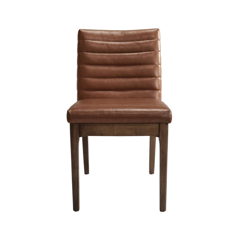 Aliff Upholstered Parsons Chairs, Brown