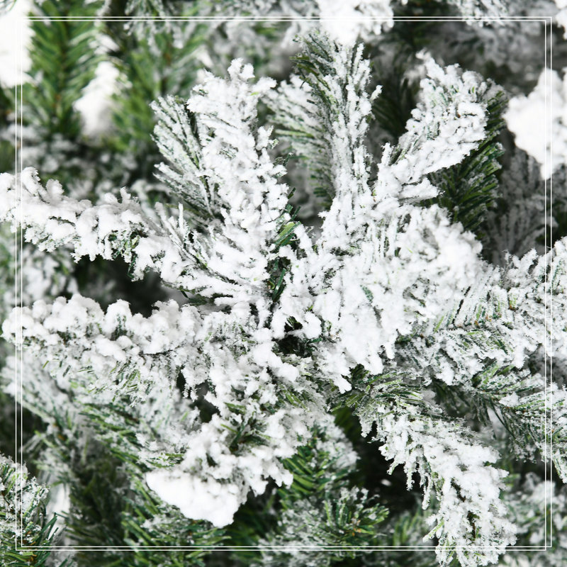 Arbre de Noël artificiel pin enneigé 9 pi de hauteur 9 pi