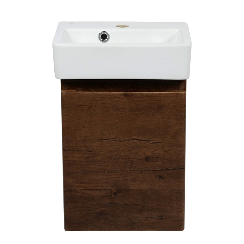 Ensemble de meuble-lavabo simple avec plateau 14,56 Heeba, Bois de rose