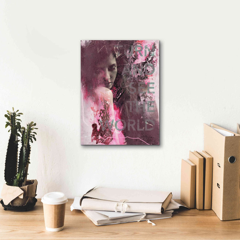 «Turn and See» par Design Fabrikken, estampe numérique sur toile, H 16 po x l 12 po x P 0,75 po