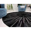 Tapis noir en cuir de vache Juwairia-1911370834
