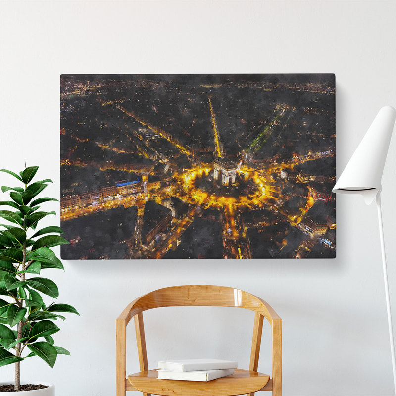 Paris Skyline Vol.1 - Wrapped Canvas, 40cm H x 60cm W x 3cm D