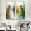 Art mural "Martin-pêcheur au bord du lac I" 2 pièces