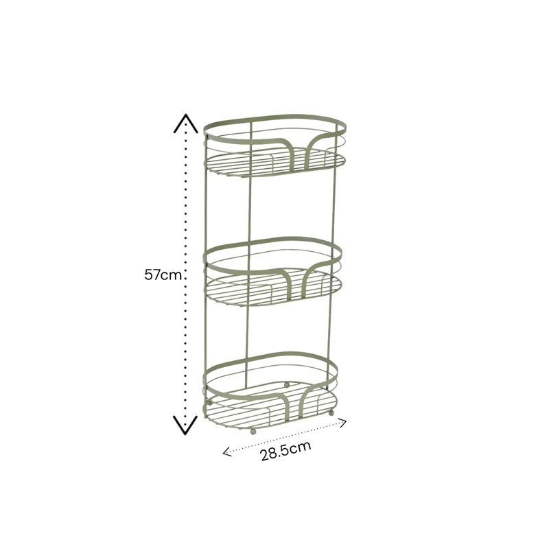 Dante Bathroom Storage, Sage Green