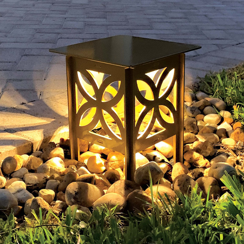 Low Voltage Integrated LED Metal Pathway Light, Black