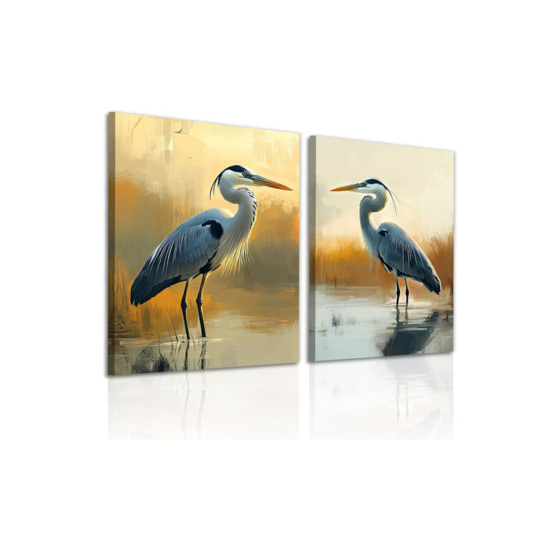 2 Piece Wrapped Canvas Print, 40 cm H x 60 cm W