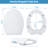 Elongated Toilet Seat, Soft Close Toilet Seat, Quick Release Hinges,One Button for Easy Cleaning, Slow Close Plastic Toilet Seats and Cover,Easy Installation Never Loosen Hinge White Toilet Lid