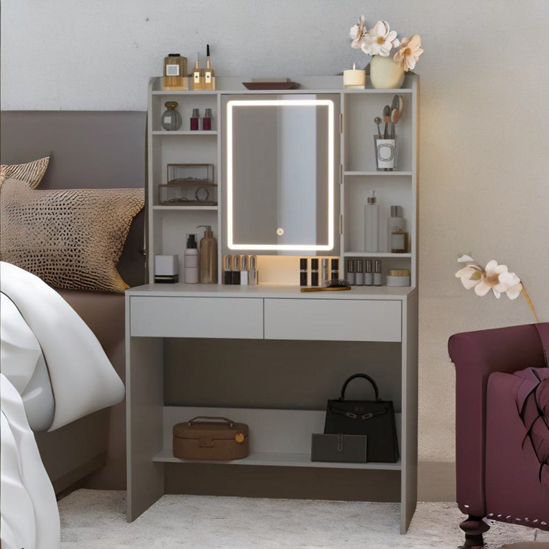 Annecia Dressing Table with Mirror