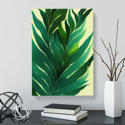 Linthicum Fern Leaf Design - Wrapped Canvas